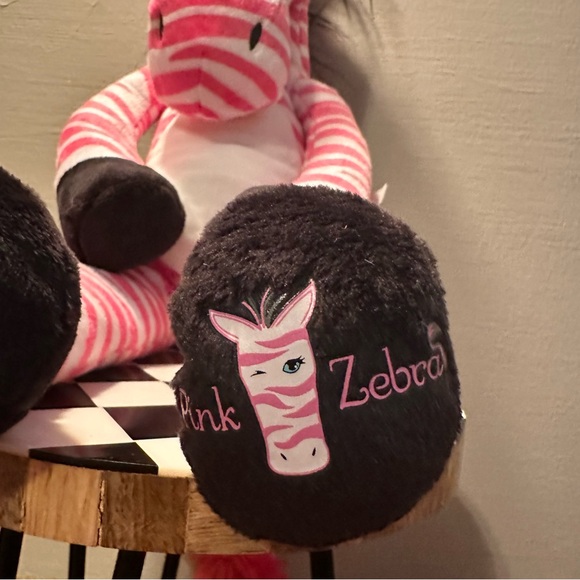 Pink Zebra Plush 21" Paisley Plush - Picture 2 of 5